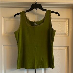 Jones New York Olive Green Tank Top